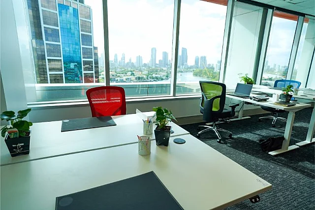 Wyndham Building, Bundall — serviced office interior