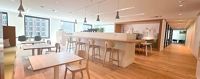 HWT Tower, Southbank — serviced office interior