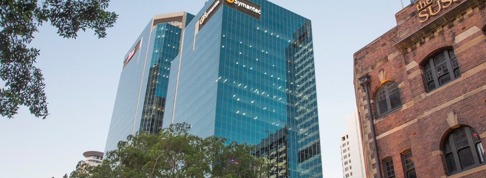 Symantec House, 207 Kent Street, Sydney, with its twin Maritime Trade Tower