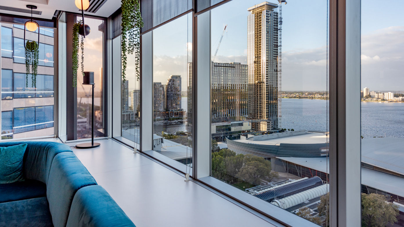 Lease office space in a contemporary A-grade building in Perth CBD — 58 Mounts Bay Road,  Perth WA