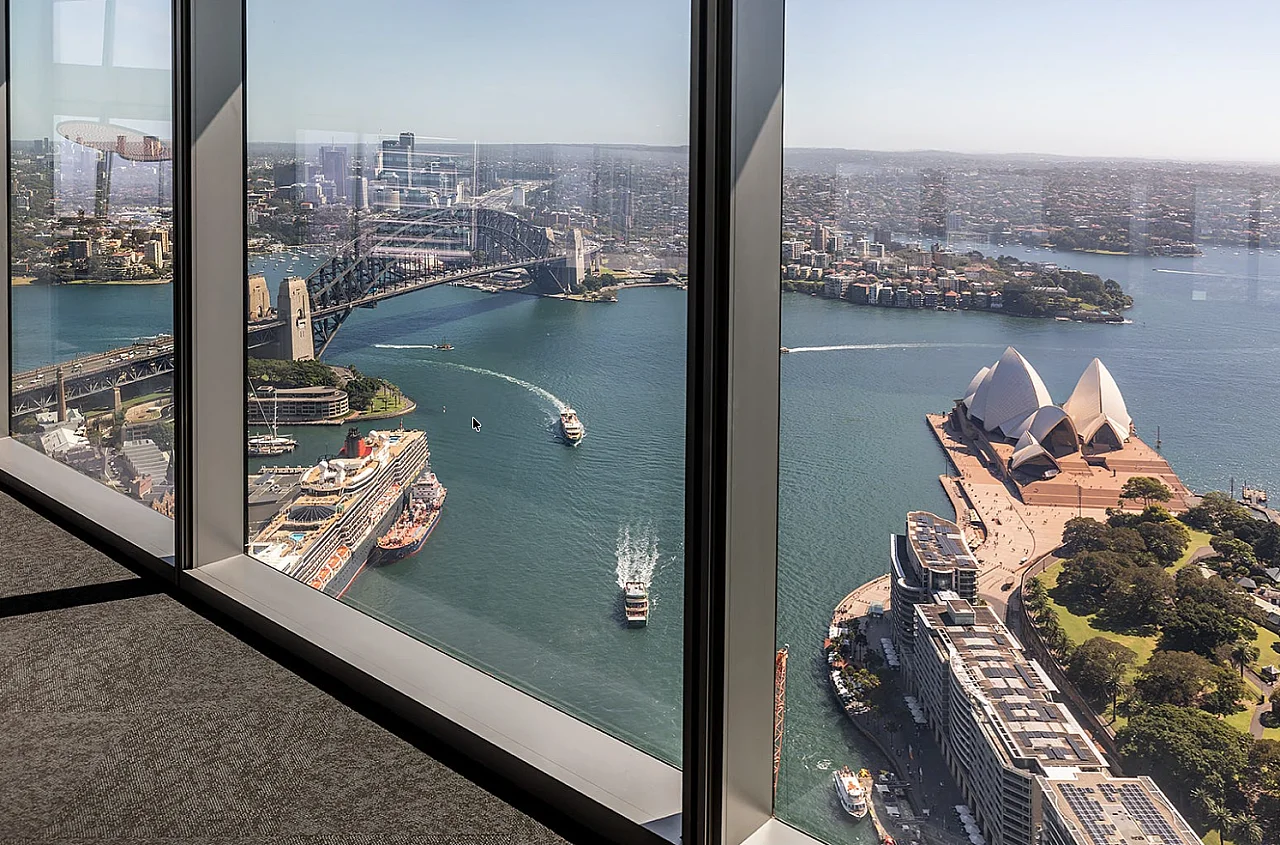 Quay Quarter Tower, 50 Bridge Street — the outlook over Sydney Harbour and the Opera House