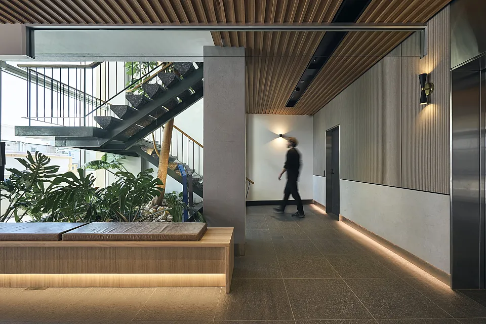 Max Angus House, Hobart — office interior