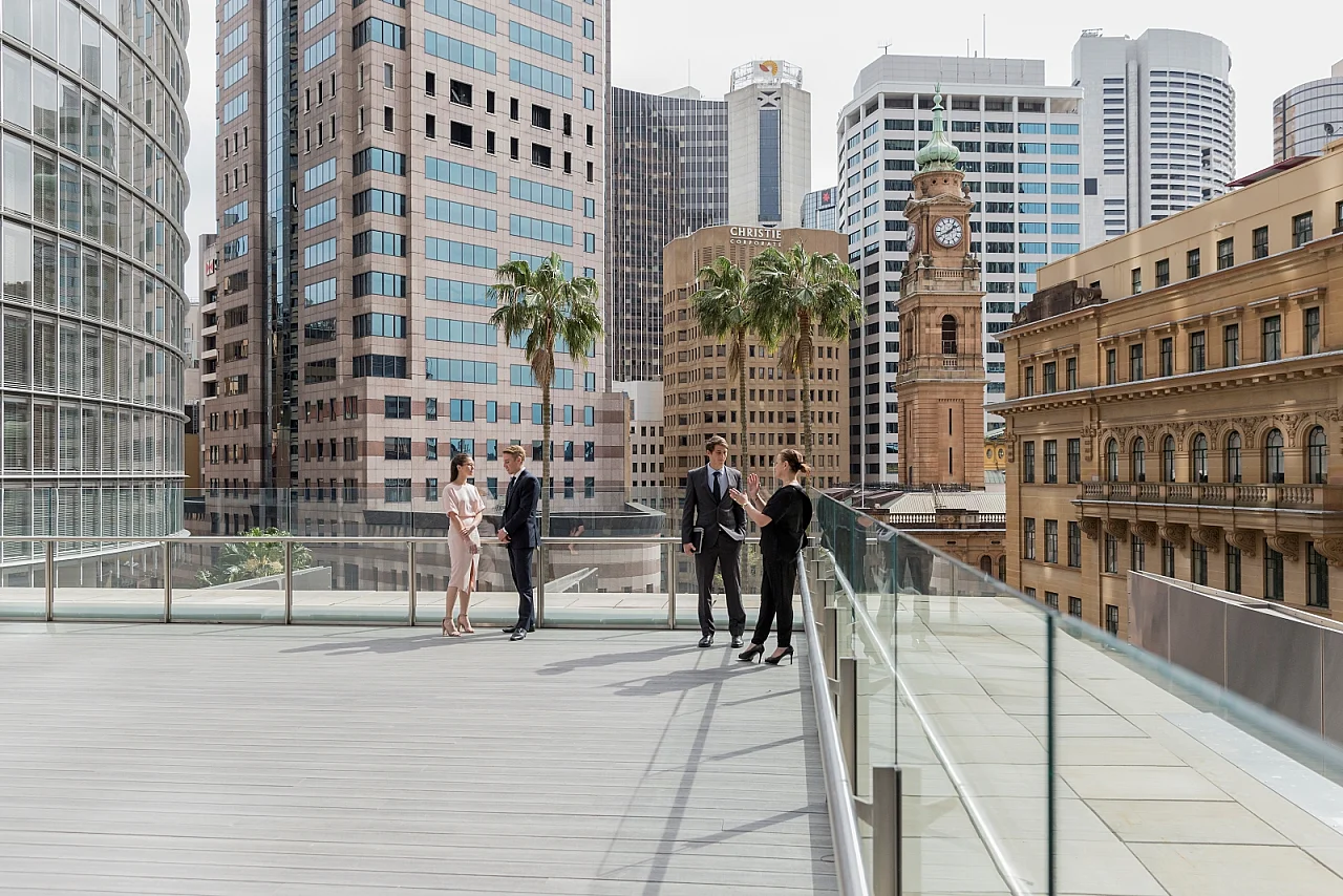 1 Farrer Place, Sydney — the streetscape below Governor Phillip Tower